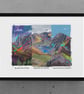 A3 Framed (choice of colours) Three Peaks UK Art Print