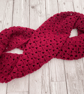 Red Infinity Scarf - Handmade Crochet - Practical Christmas Gifts for her - Image 4