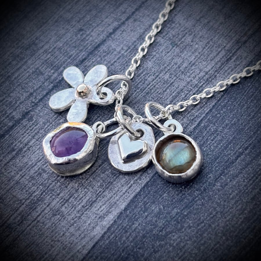 Silver Charm Necklace 