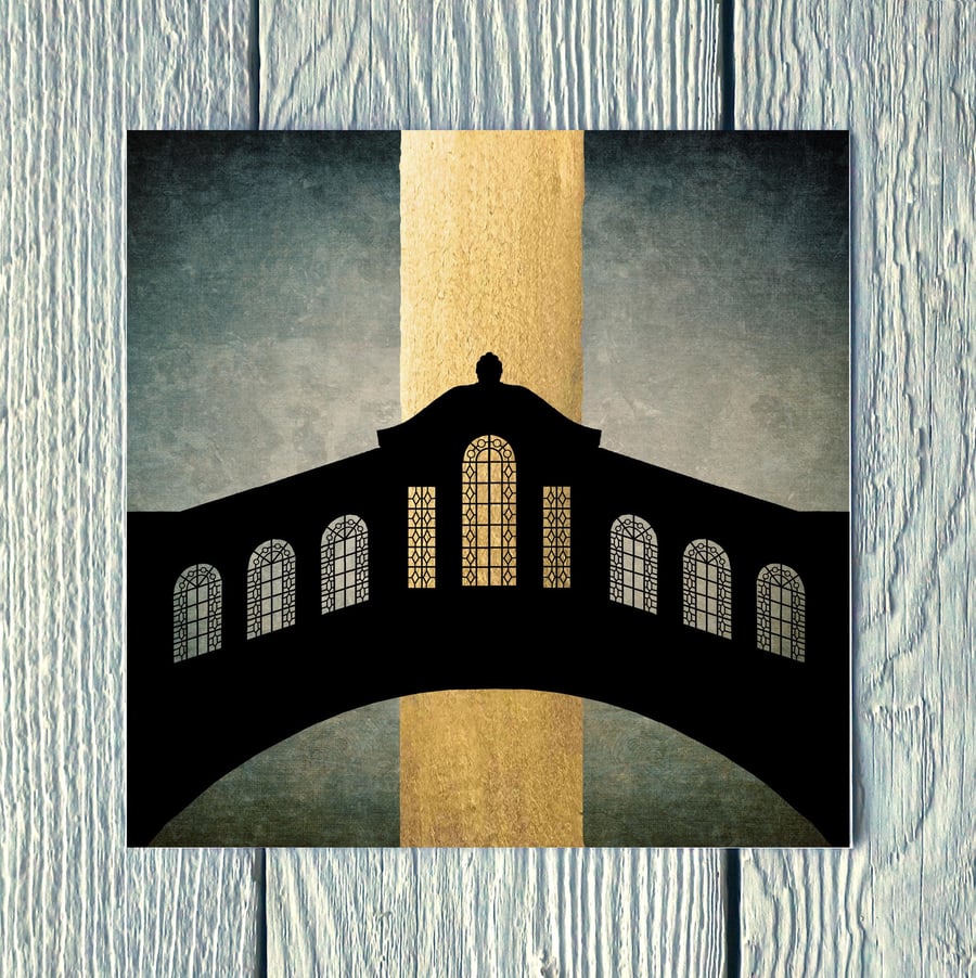 Bridge of Sighs Oxford, Greetings Card