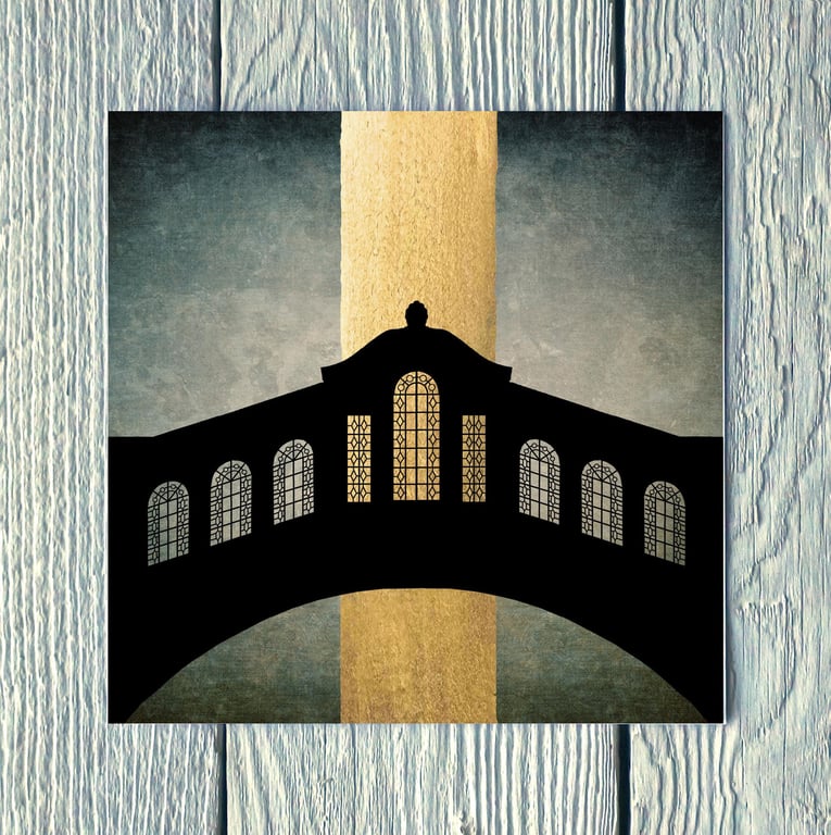 Bridge of Sighs Oxford, Greetings Card