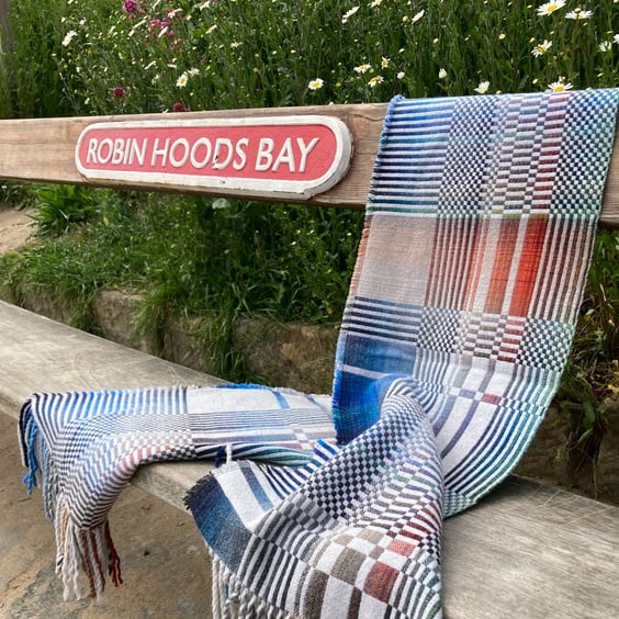 Quarterdeck Handwoven Lambswool Wrap Scarf