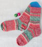 Hand knitted socks, merino wool socks, size 4-6 - Image 1