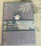 Porcelain Garden Reading Journal - Handmade Book Lover Gift - Reading Diary