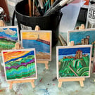 CUSTOM Art Decorative Tile – Handcrafted Drawing on Tile with Stand