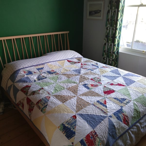 One of a Kind Unique Bespoke Patchwork Quilt Commission Stitched just for You!