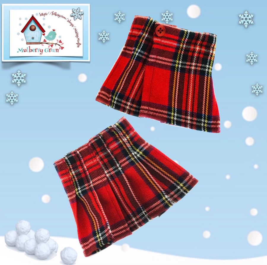 Reserved for Sue - Sale Item - Red Tartan Kilt