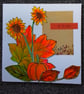 Sunflower and pumpkin greetings card - Image 2