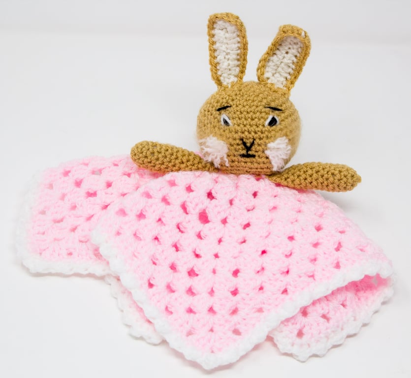 Crocheted Bunny Comforter