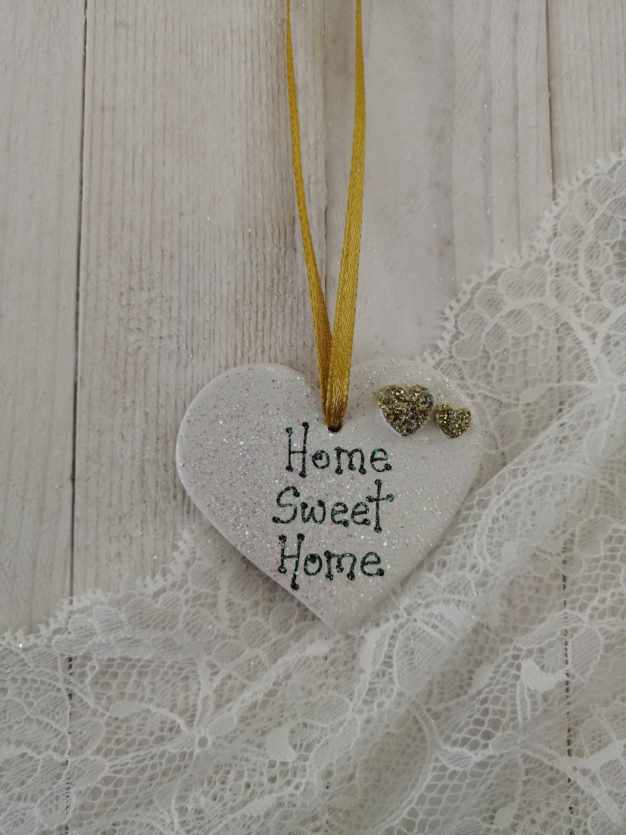 Small Ceramic Heart - Home Sweet Home