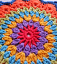 set of 2 colourful crochet mandala doilies - Image 7