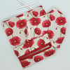 Poppy shaped Face mask set