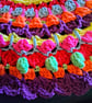 oval shaped colourful crochet mandala doily - Image 10