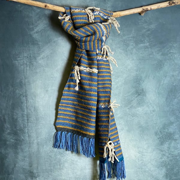 Super long handwoven scarf