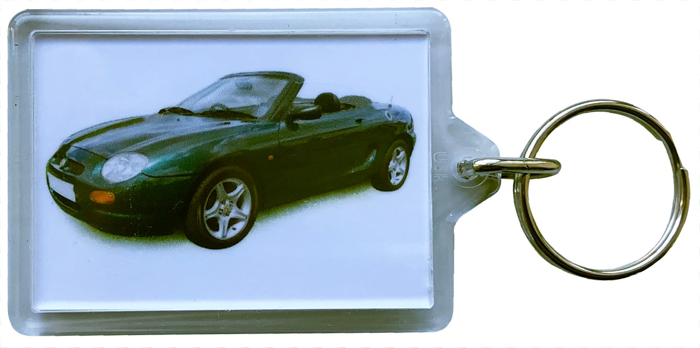 MGF Mk1 1996 - Keyring with 50x35mm Insert - Car Enthusiast