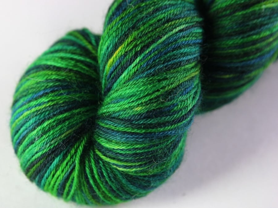 Jungle Adventure - Superwash Bluefaced Leicester sock yarn