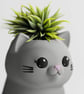Cat Planter 3D Printed Desk Succulent Pot, Cat Lover Gift - Image 4
