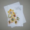 hand painted original art sympathy card ( ref FA166 B6 )