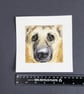 Small Watercolour Original Painting of German Shepherd Dog for 6" Frame - Image 9
