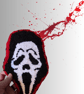 Large Ghost Face Inspired Punch Needle Wall Art – Handmade Horror Decor - Image 2