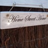 Shabby chic distressed plaque-home sweet home plaque