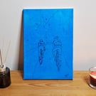 Outside – Original Cycling Art Acrylic Painting