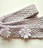 Knitted cotton neckpiece - Spring accessory - Handmade cotton gift - Image 2