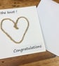 Wedding card, Engagement card, Tying the Knot, Handmade Congratulations card - Image 3