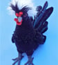 Polish Crested Cockerel in UK terms.Crochet DIGITAL PATTERN  - Image 2