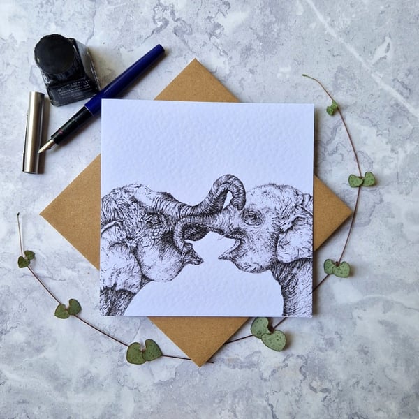 Elephant Greetings Card