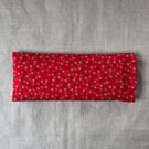 Red floral lavender and flax eye pillow