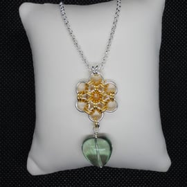 SALE - Japanese flower pendant