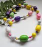 Artisan Colourful Howlite Necklace 