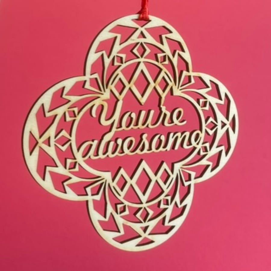 'You're Awesome' decoration (medium)