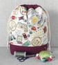 Project bag, drawstring bag, stitching, sewing - Image 5