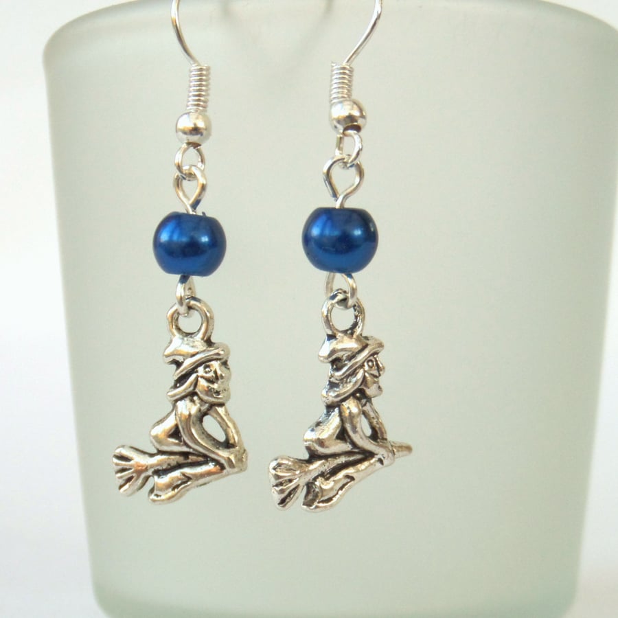 Half price Halloween witch charm earrings - other colours available