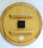 Designer made Wooden Wall Clock with a Burr Madrone Dial & Inlaid Sycamore Bezel - Image 9