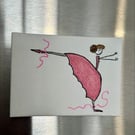 Ballet Dancer in Pink Fridge Magnet