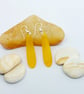 Beach sunset cultered sea glass and sterling silver drop earrings. - Image 2