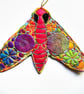 Seconds Sunday Moth Hanging Decoration Textile Art - Image 1