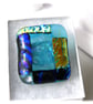 Patchwork  Brooch 105 Dichroic Fused Glass Handmade  - Image 3