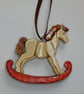 Wooden Rocking Horse Christmas Tree Decoration - Image 5