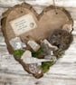 Echoes of the Shore FSC Wood Coastal Heart Wall Hanging