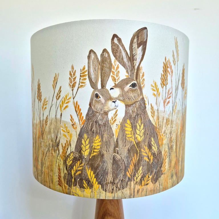 Lampshade Handmade Hare Art Lampshade 