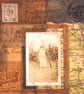 Analogue Ephemera Collage on Wood Panel, 12x12cms, Free UK Postage (201) - Image 4