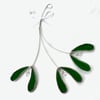 Stained Glass Mistletoe Suncatcher - Handmade Window Decoration 