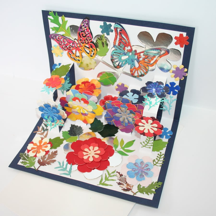 Floral Pop-up Card A6