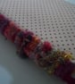 Mixed media journal - red, pink, orange, with hand woven spine - Image 1