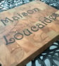 Custom End Grain Cutting Board: Solid Wood Inlay, Personalized starting from 