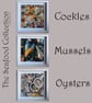 Mussels Original Oil Painting Canvas Panel Framed 20x20cm Shellfish Seafood - Image 5